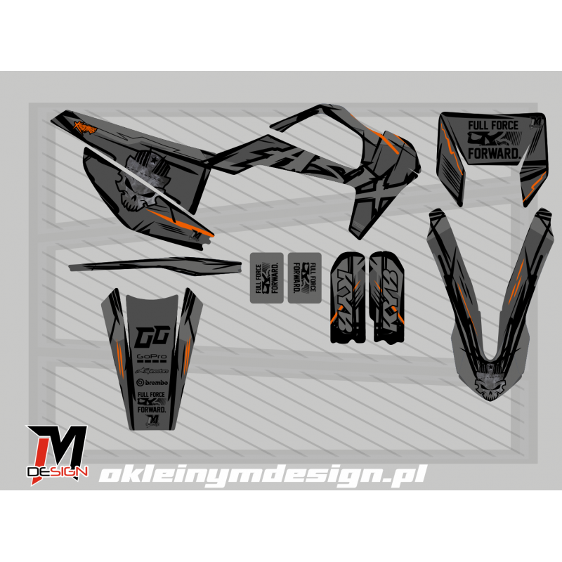 ASIX XT97 okleina GREY Orange