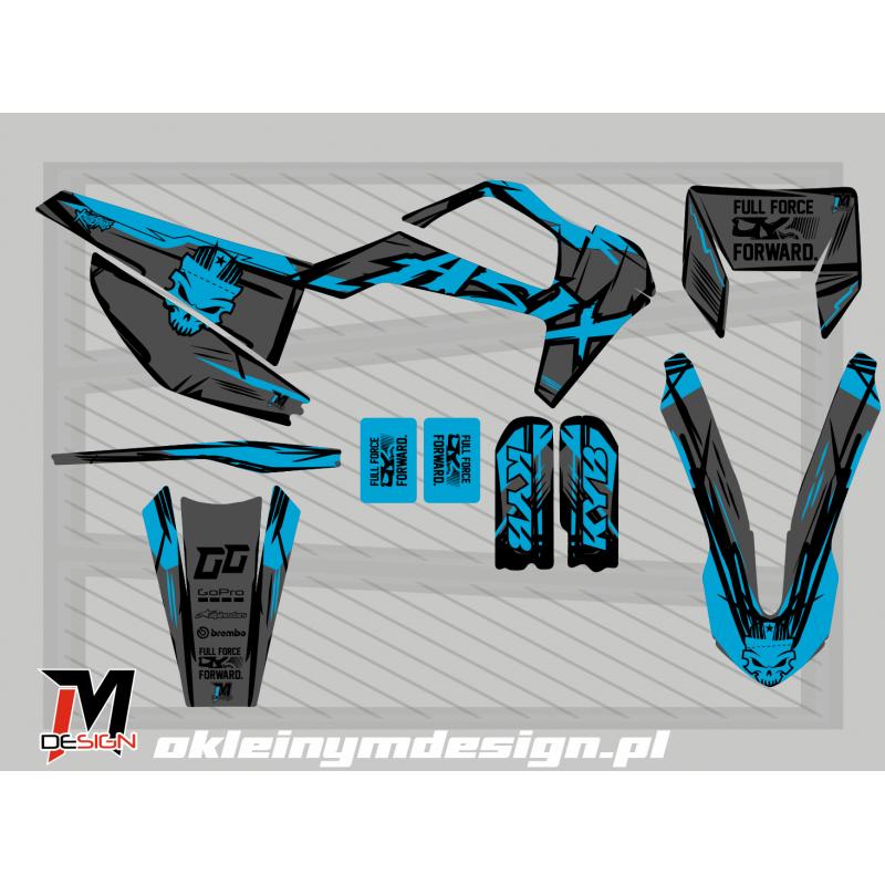 Asix XT 97 okleina BLUE