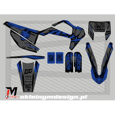 XT 97 okleina DARK BLUE