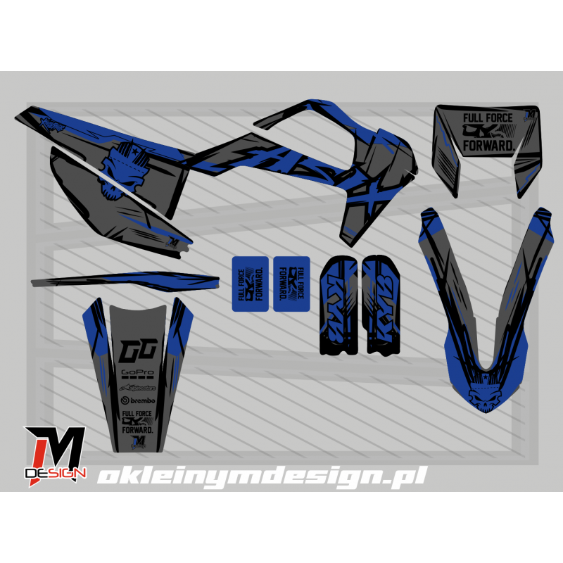 XT 97 okleina DARK BLUE