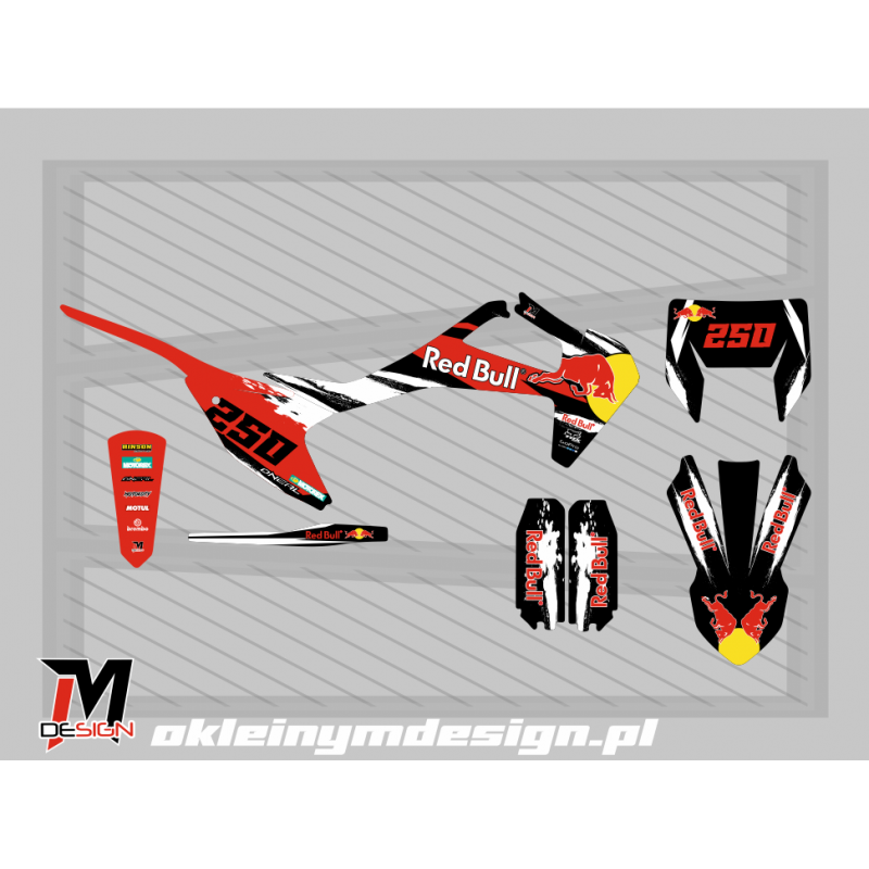 ASIX DT140 BLACK AND ORANGE RED BULL 250
