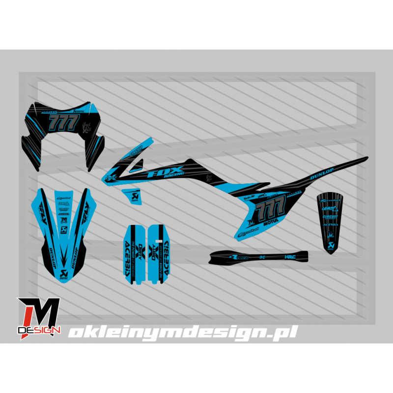 XMOTOS XB66 LIGHT BLUE AND BLACK 777