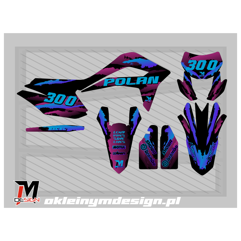 KAYO K5 BLACK, PURPLE AND BLUE 300