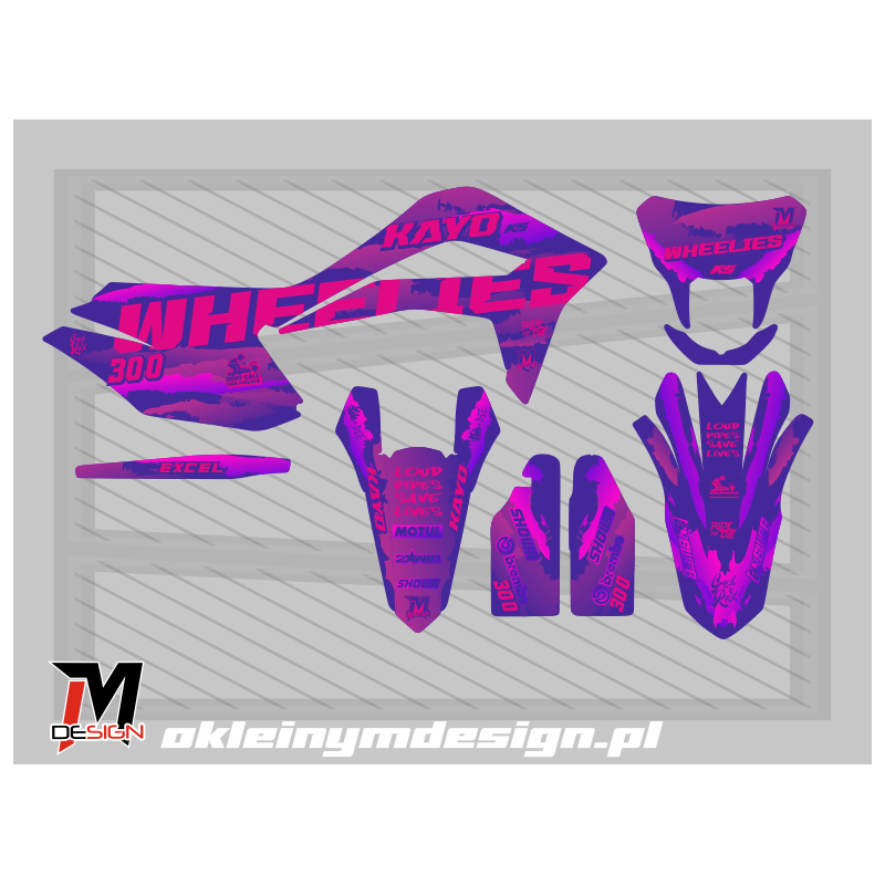 KAYO K5 PURPLE AND PINK 300