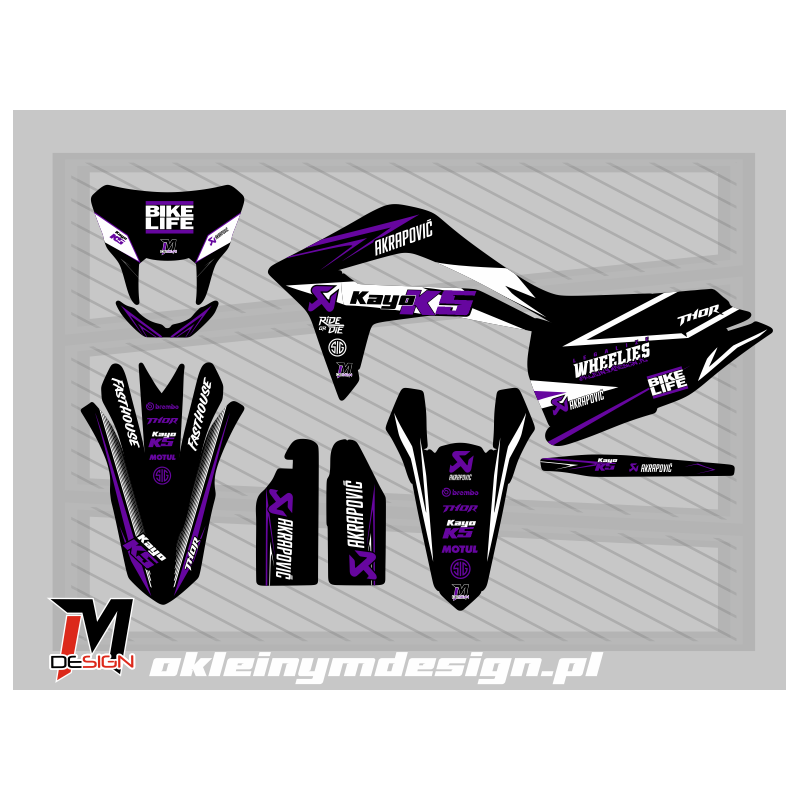 KAYO K5 BLACK, WHITE AND PURPLE