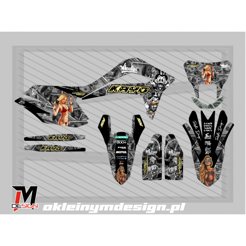 KAYO K5 DOLAR PATTERN, BLACK AND GOLD