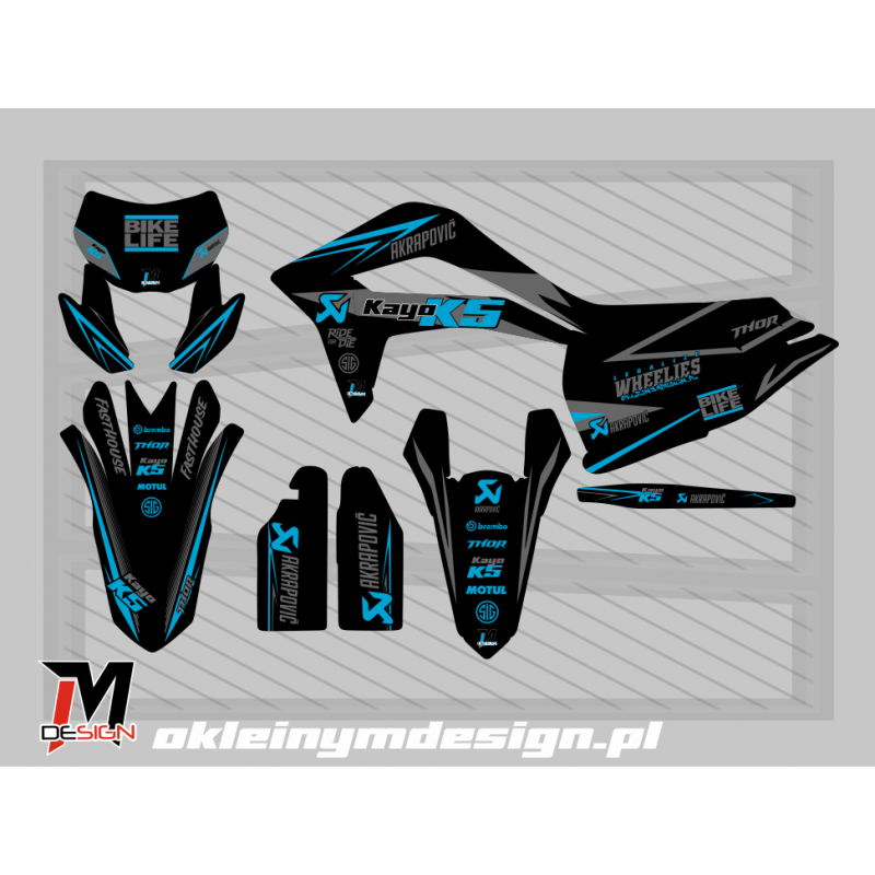 KAYO K5 BLACK, GRAY AND LIGHT BLUE
