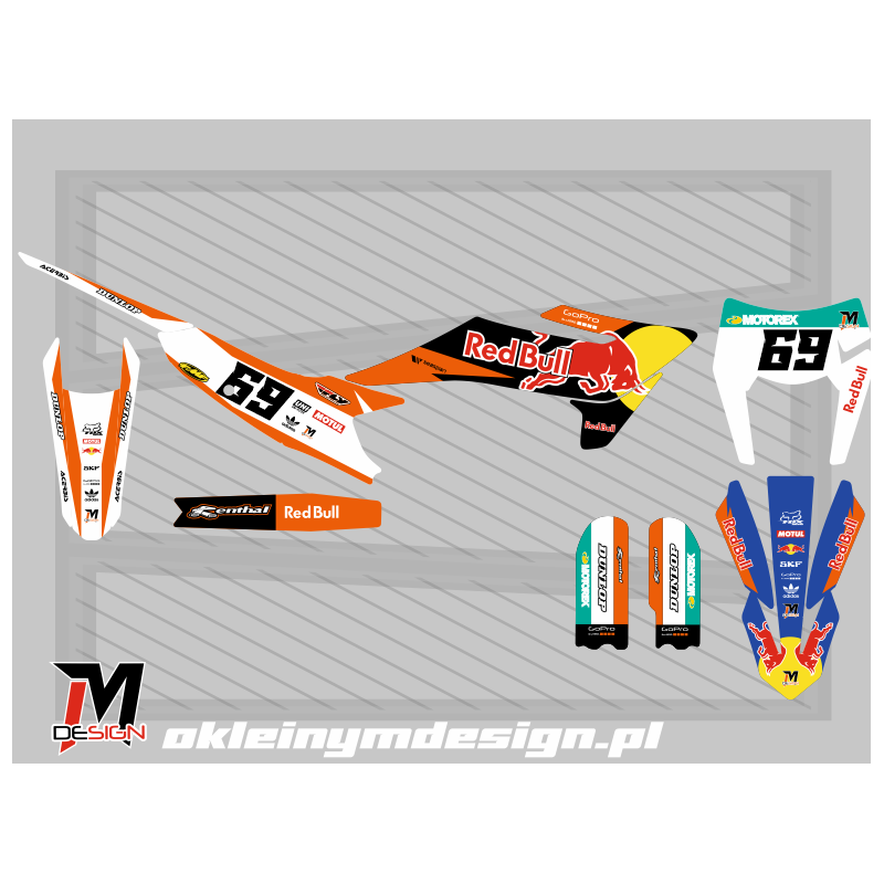 KAYO K2 2026 WHITE, ORANGE AND BLUE, RED BULL 69