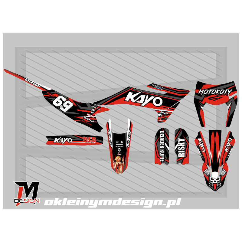 KAYO K2 2026 ORANGE, BLACK AND GRAY, 69