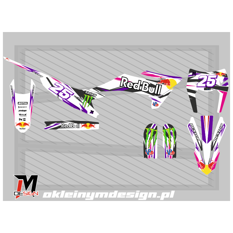 KAYO K2 2026 WHITE, PURPLE AND GRAY, RED BULL 25