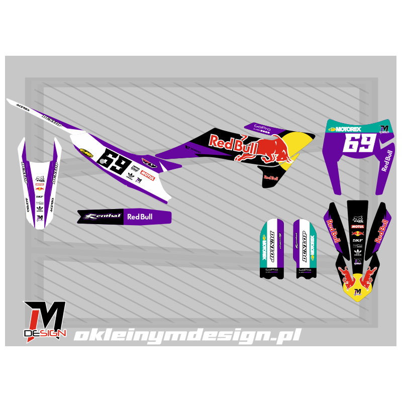 KAYO K2 2026 PURPLE, WHITE AND BLACK, RED BULL 69