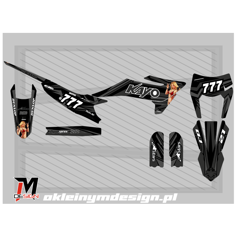 KAYO K2 2026 BLACK, GRAY AND WHITE, 777