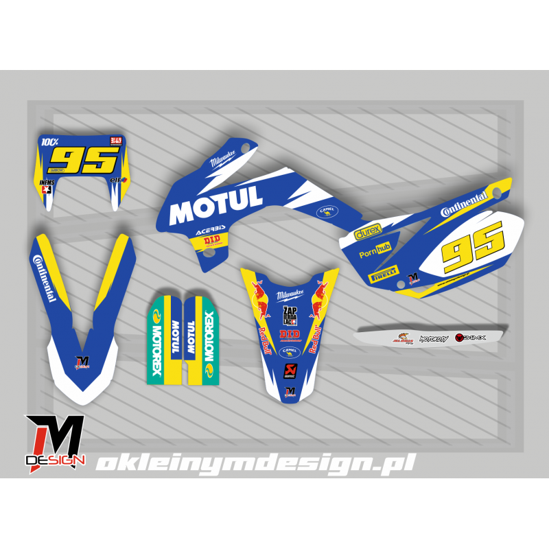 XMOTOS BLUE AND YELLO