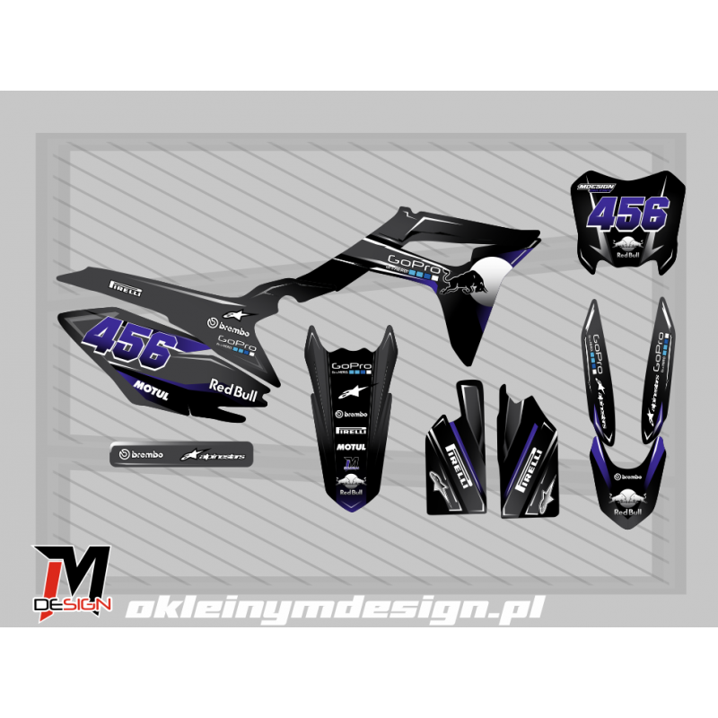 BARTON NXT 250/300 GRAY, BLACK AND BLUE, RED BULL