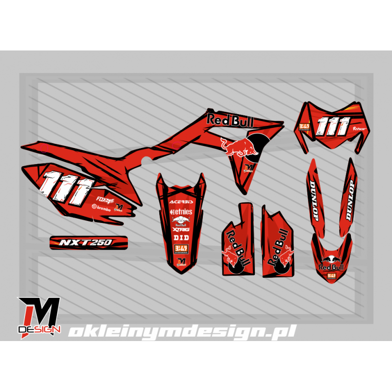 BARTON NXT 250/300 RED AND BLACK, RED BULL 111