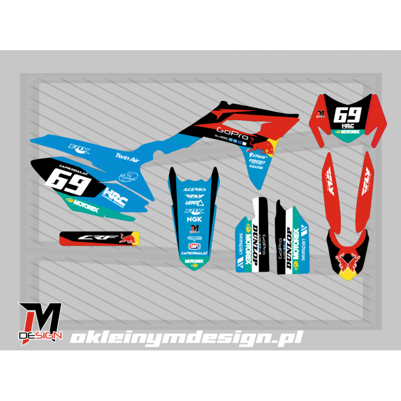 BARTON NXT 250/300 BLUE, ORANGE AND BLACK, 69