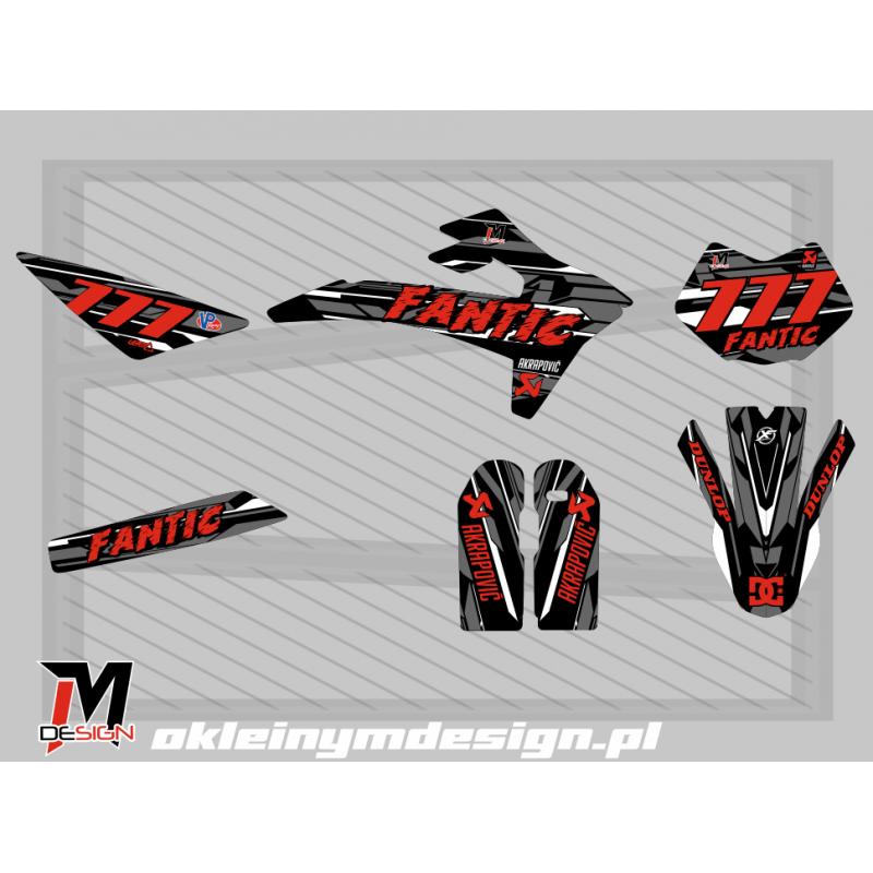FNATIC XMF 125M GRAY, BLACK AND ORANGE, 777
