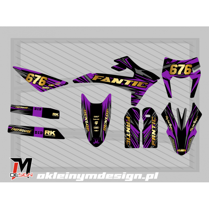 FNATIC XMF 125M PURPLE, BLACK AND GOLD, 676