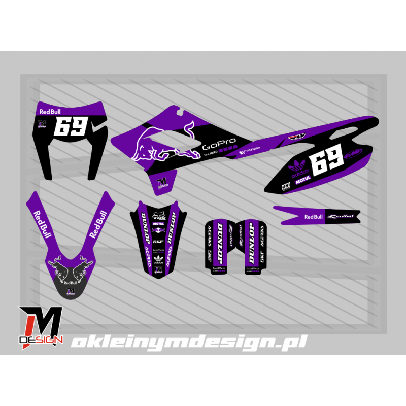 XMOTOS XB88 PURPLE, BLACK AND WHITE, 69