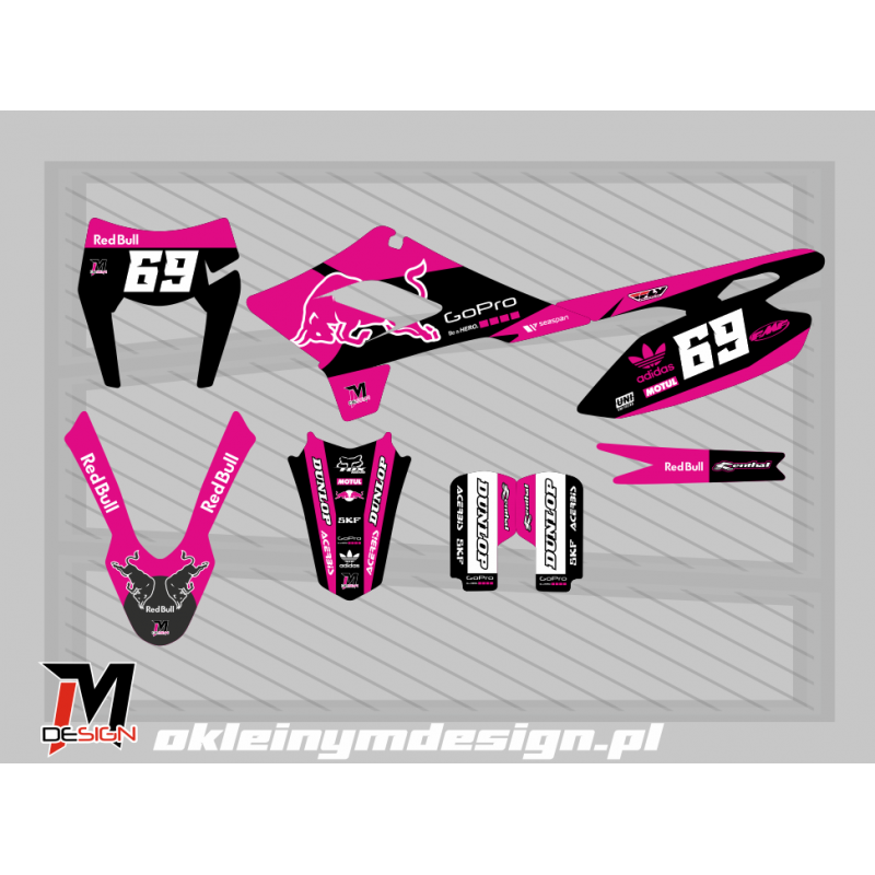 XMOTOS XB88 PINK, BLACK AND WHITE, 69