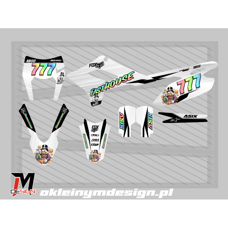 XMOTOS XB88 WHITE AND BLACK