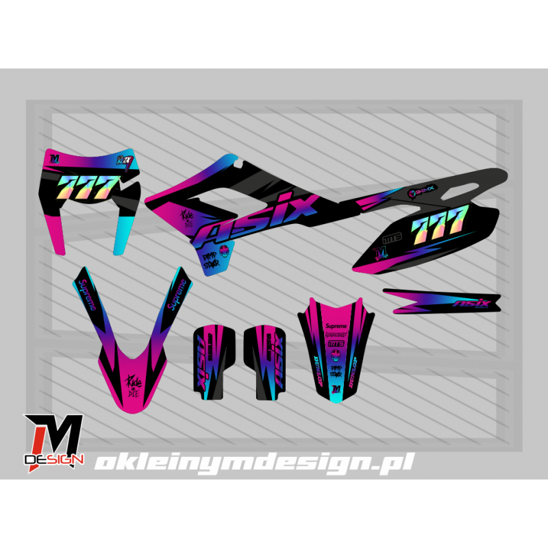 XMOTOS XB88 GRAY, PINK AND BLUE, 777